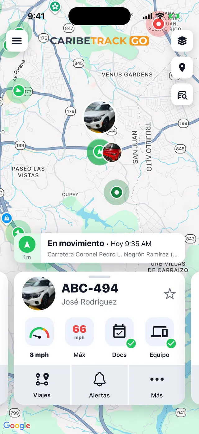 Mapa en vivo